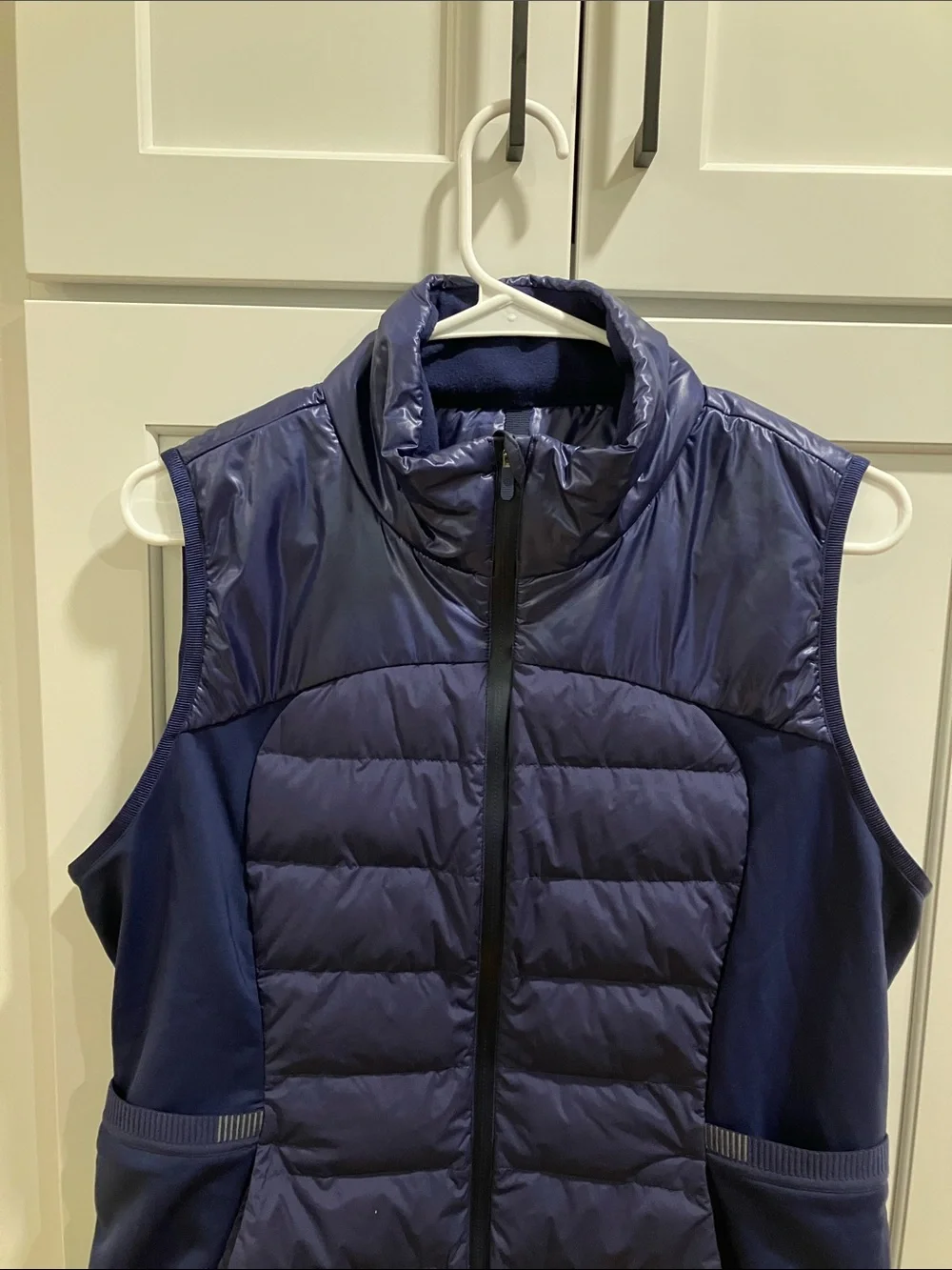 Lululemon Women's Navy Blue Down for It All Vest Down Feather Puffer